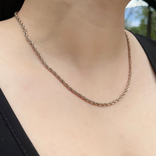 Cadena Lazo Rosa Mujer