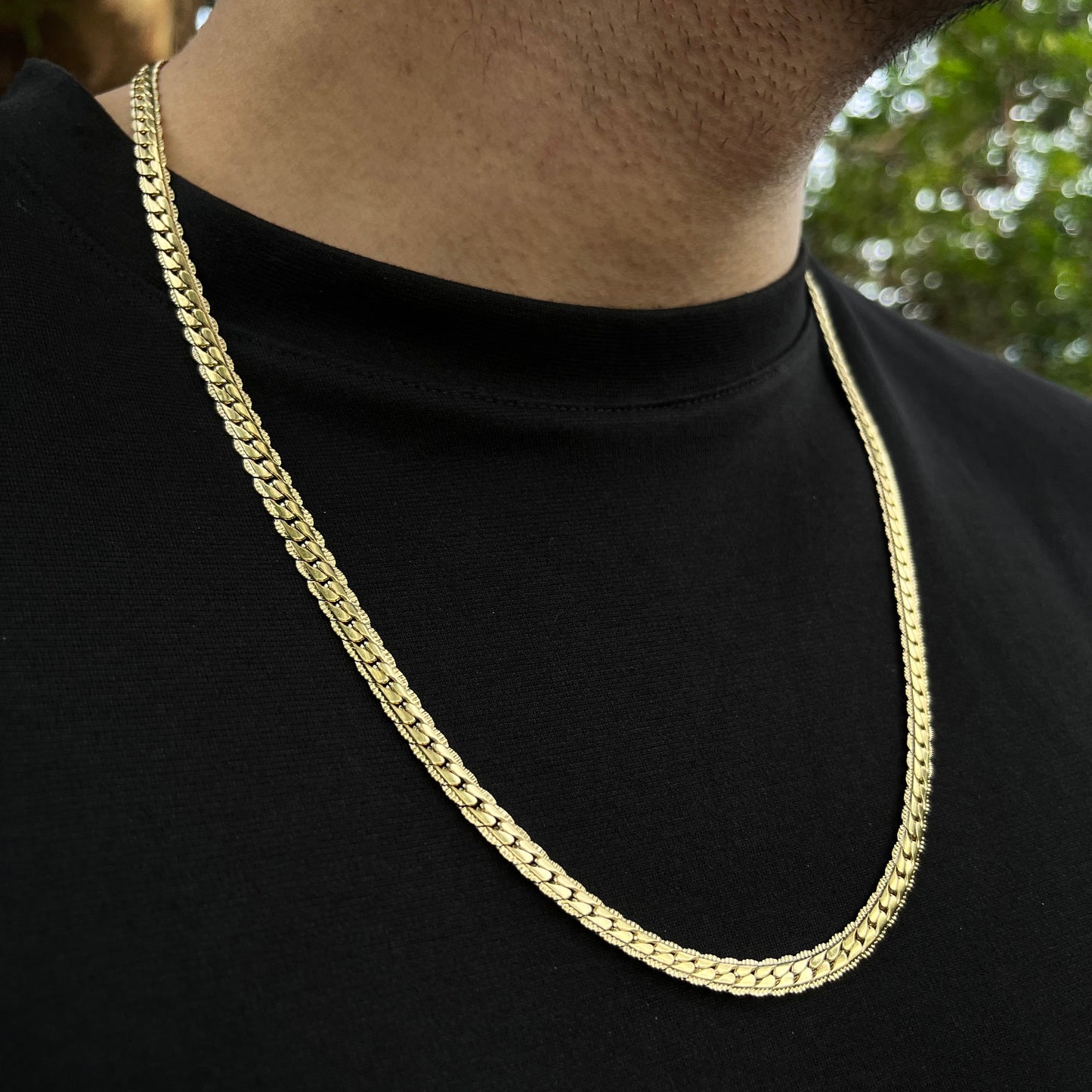 Cadena Grabada Hombre
