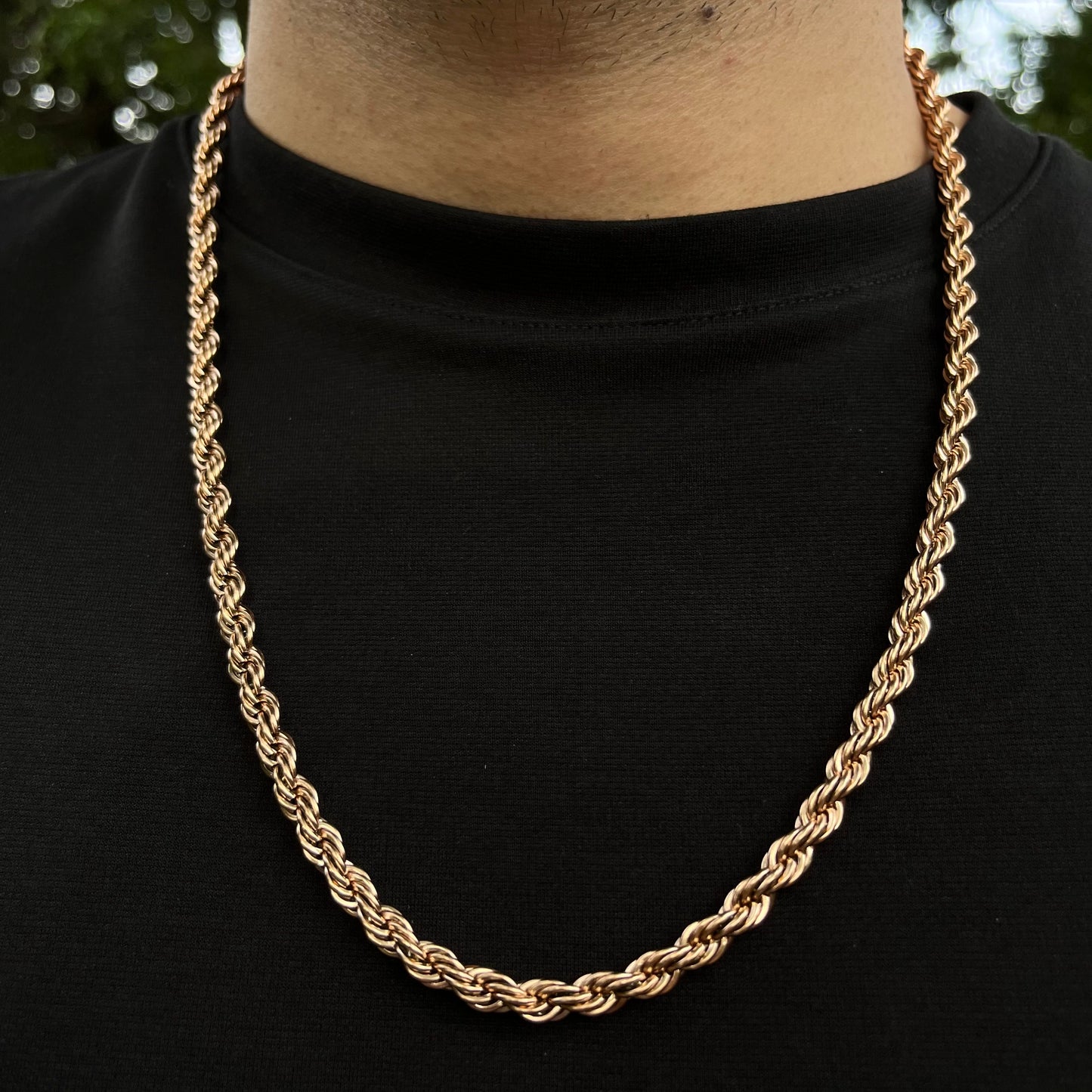 Cadena Lazo Rosa Hombre